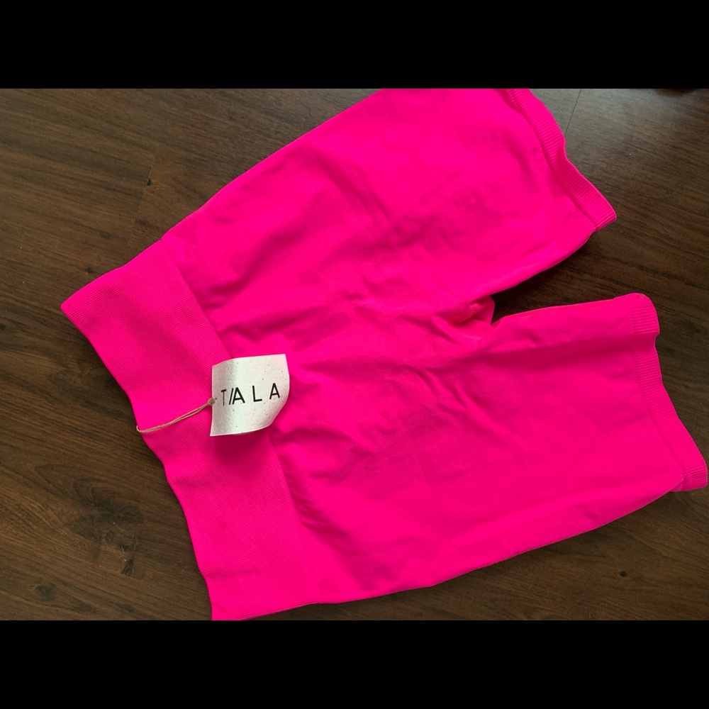 TALA Limited Edition Neon Pink FLARE Hosta Shorts